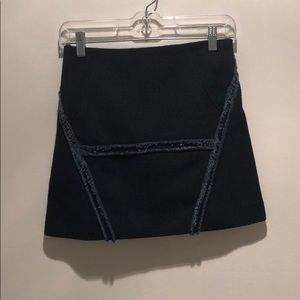 Maje like new tweed/denim mini skirt 34 (size 0)